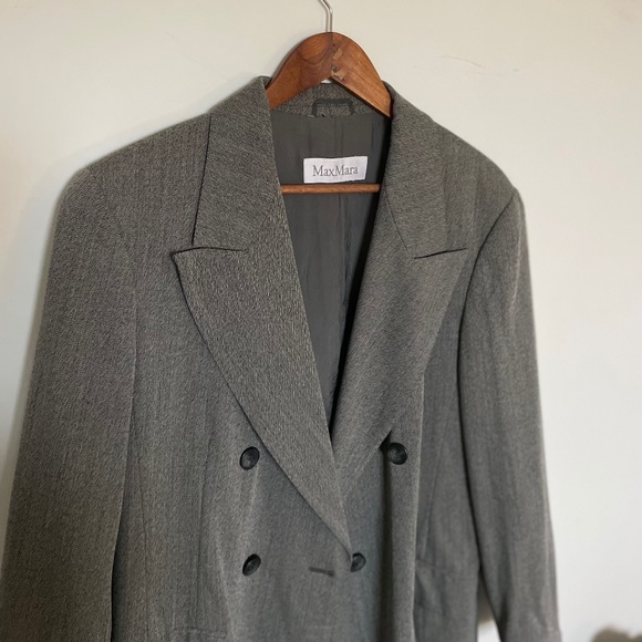 MaxMara Jackets & Blazers - Virgin Wool MaxMara Blazer - Heather Grey - Size 14